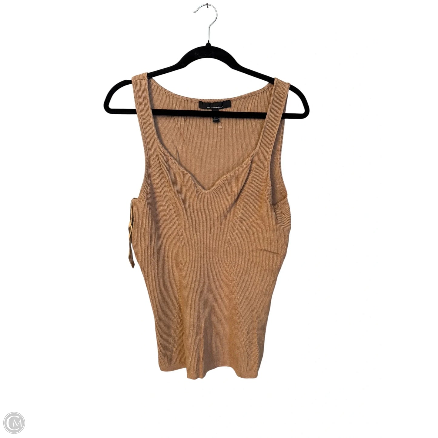 Top Sleeveless By White House Black Market In Tan, Size: L
