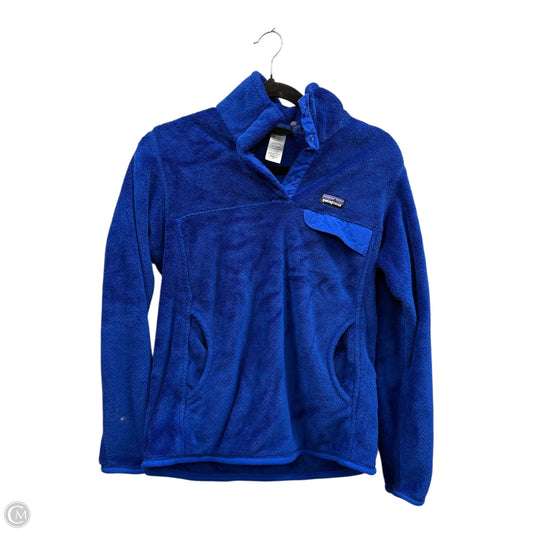 Athletic Jacket By Patagonia In Blue, Size: M
