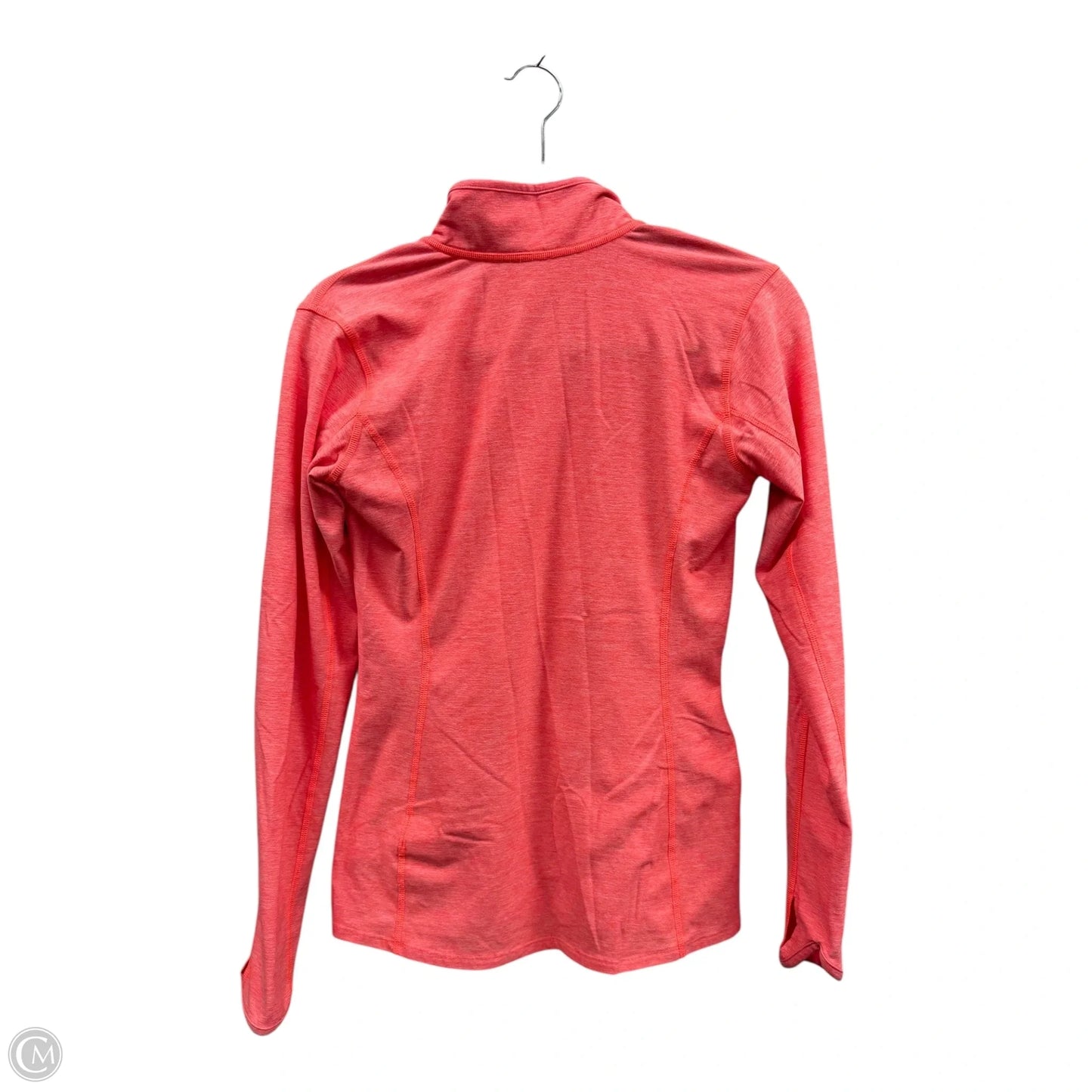 Athletic Top Long Sleeve Collar By The North Face In Orange, Size: S