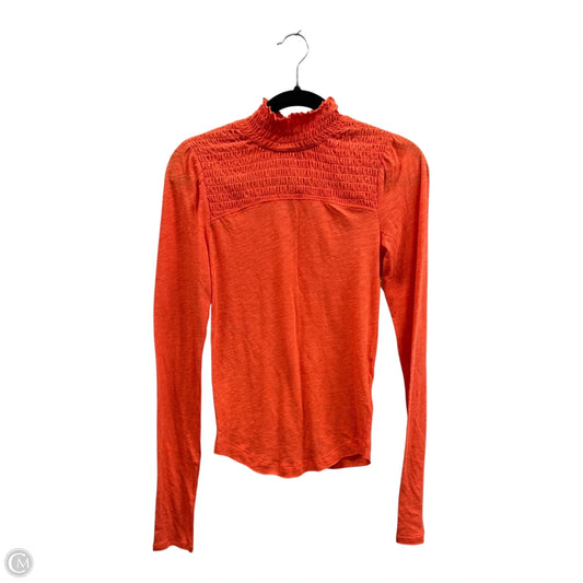 Top Long Sleeve By Free People In Orange, Size: S