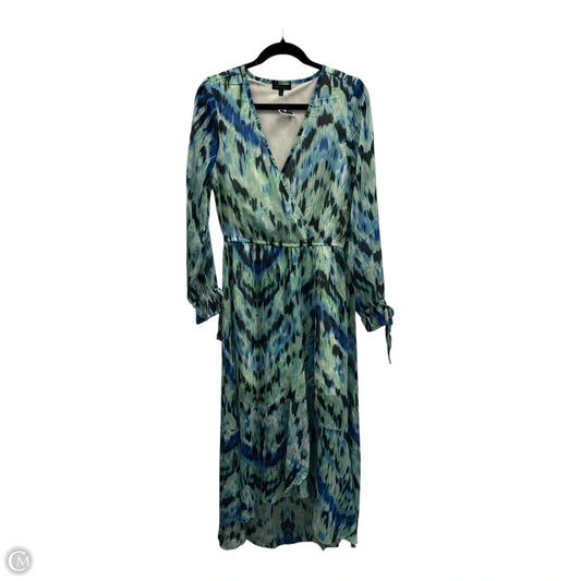 Dress Casual Maxi By Kendall + Kylie In Blue & Green, Size: M