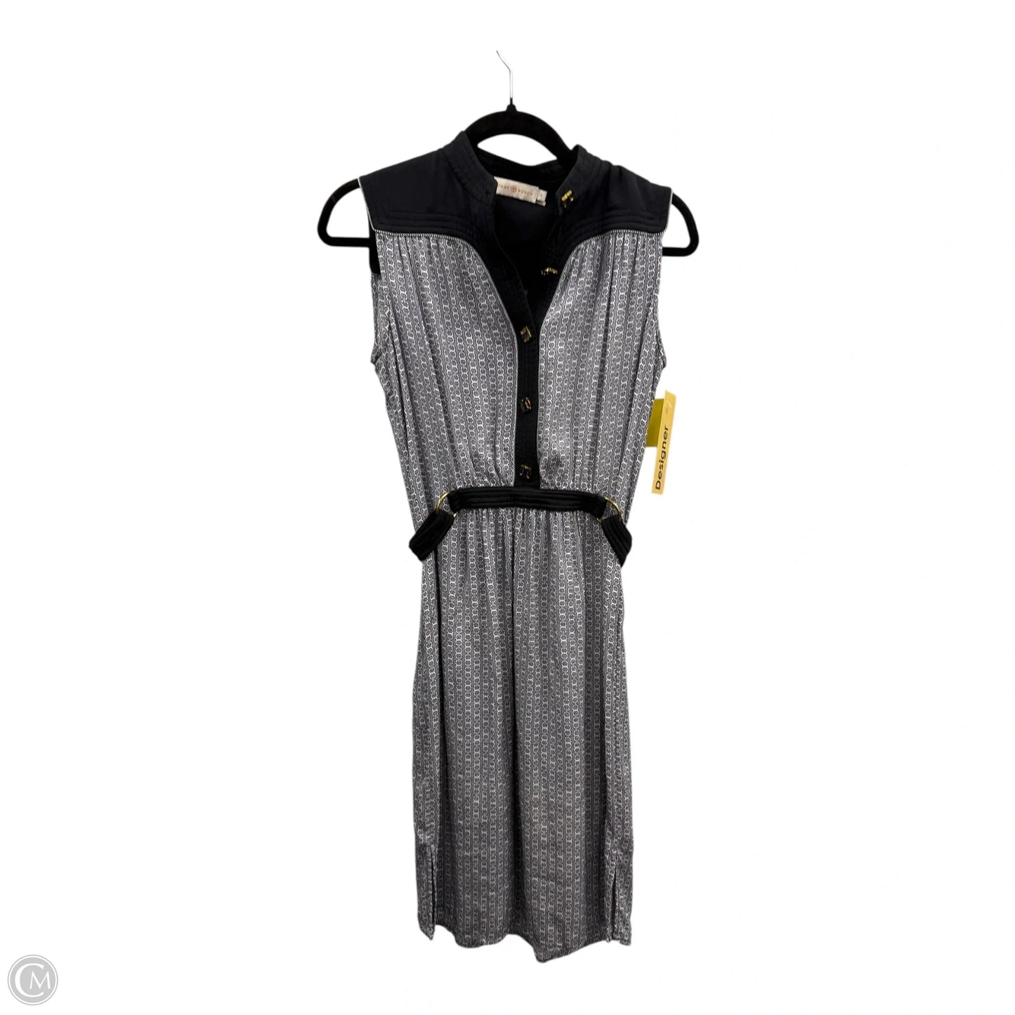 Dress Designer By Tory Burch In Black & Blue, Size: 0