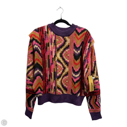Sweater By Farm Rio In Purple & Red, Size: S
