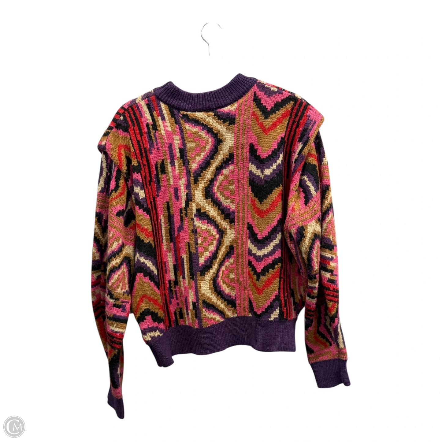 Sweater By Farm Rio In Purple & Red, Size: S