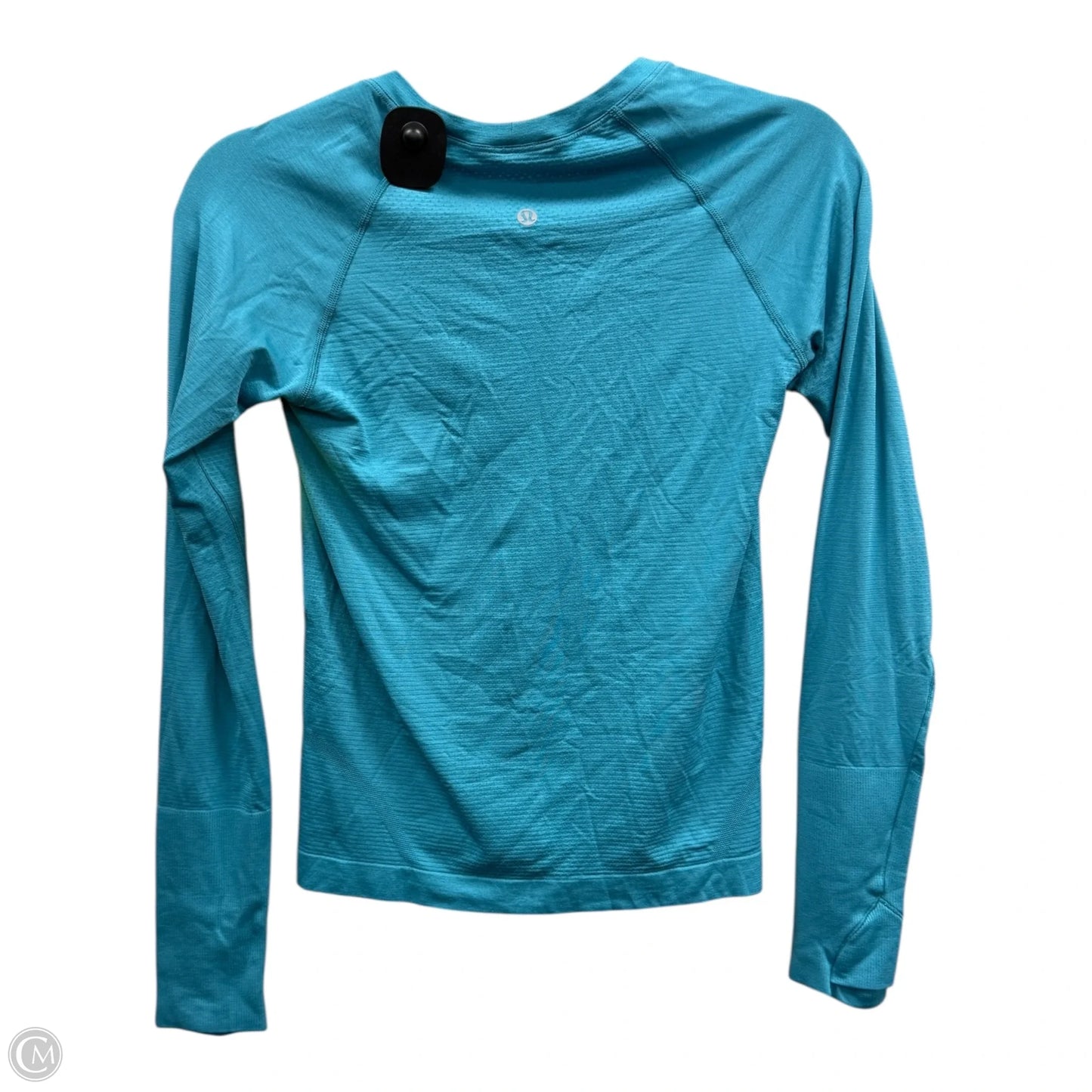 Athletic Top Long Sleeve Crewneck By Lululemon In Teal, Size: 6