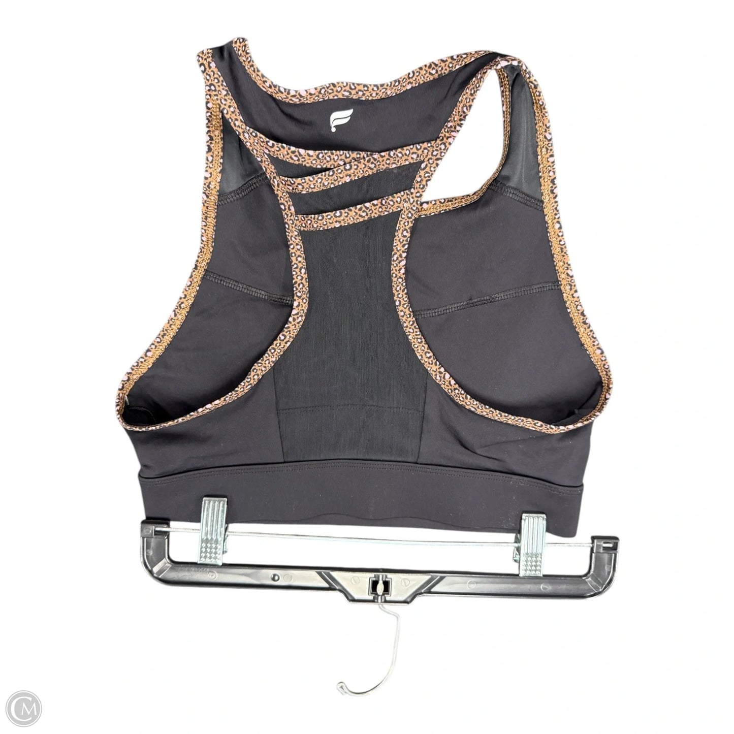 Athletic Bra By Fabletics In Black & Brown, Size: S