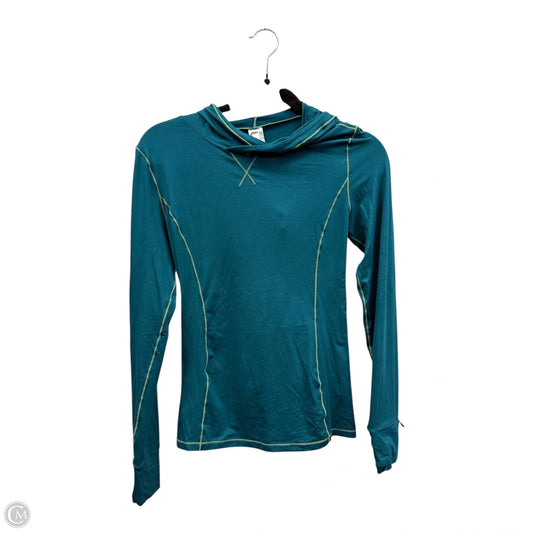 Athletic Top Long Sleeve Hoodie By Fabletics In Green, Size: Xs
