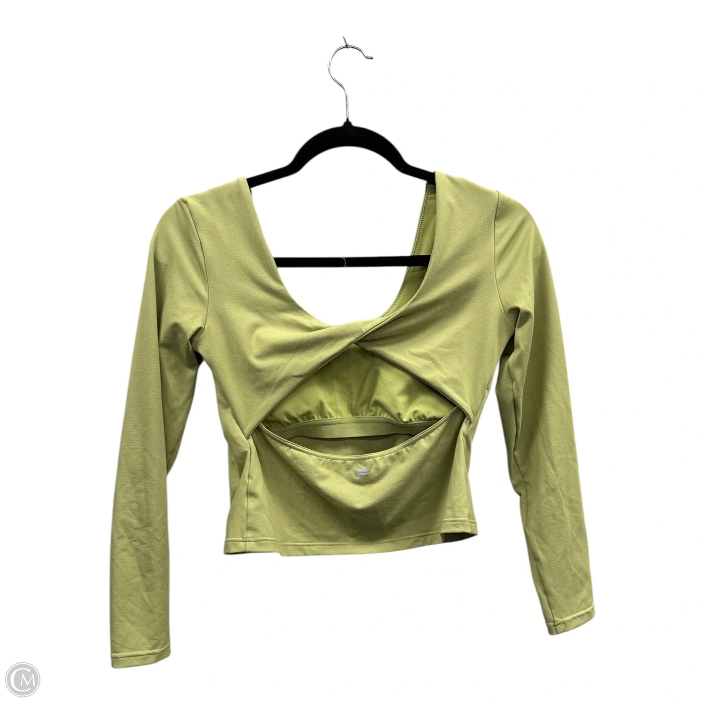 Top Long Sleeve By Fabletics In Green, Size: S