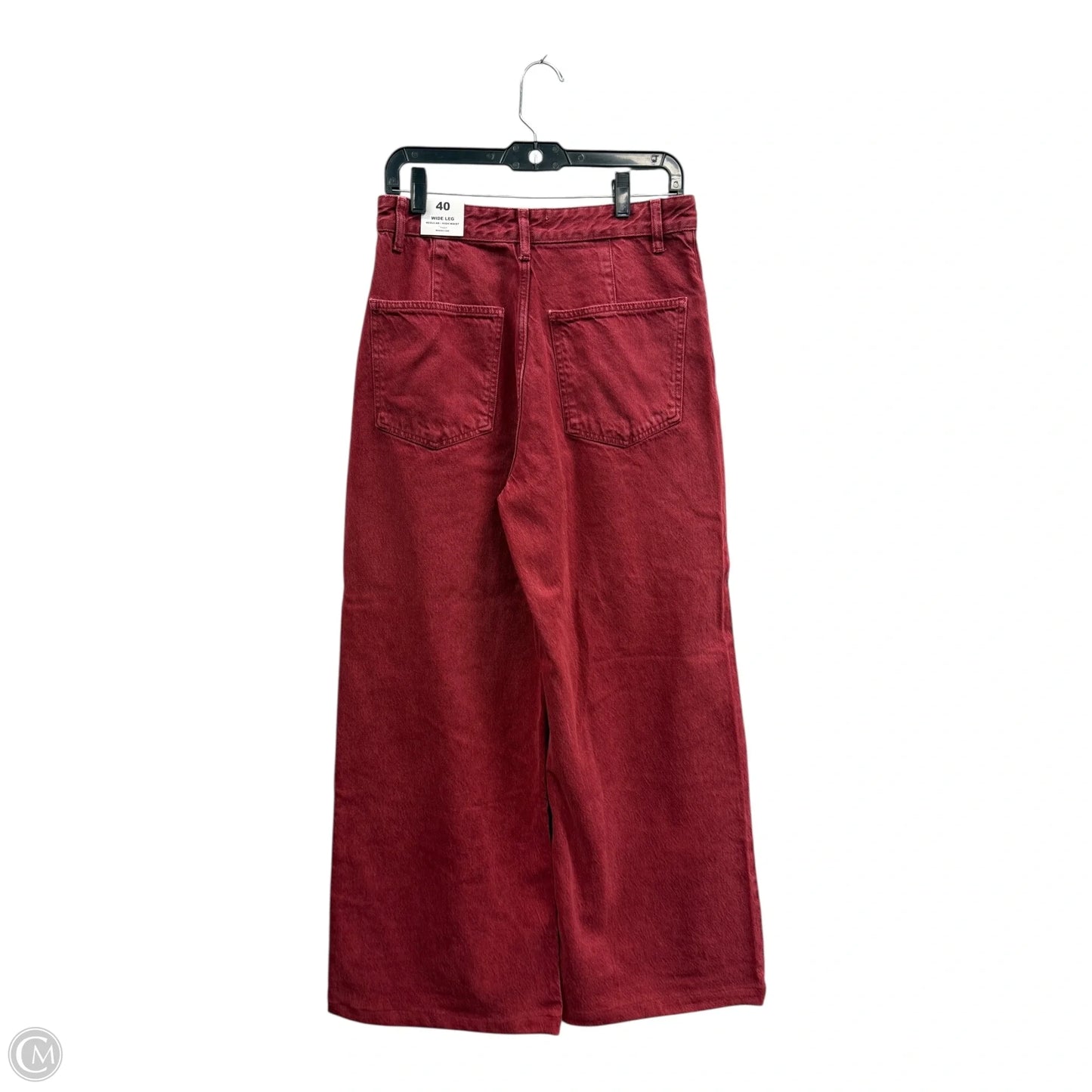 Jeans Wide Leg By Mng In Red, Size: 8