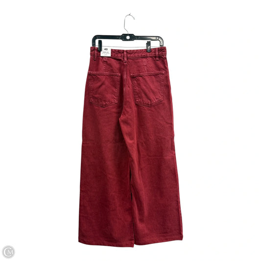 Jeans Wide Leg By Mng In Red, Size: 8