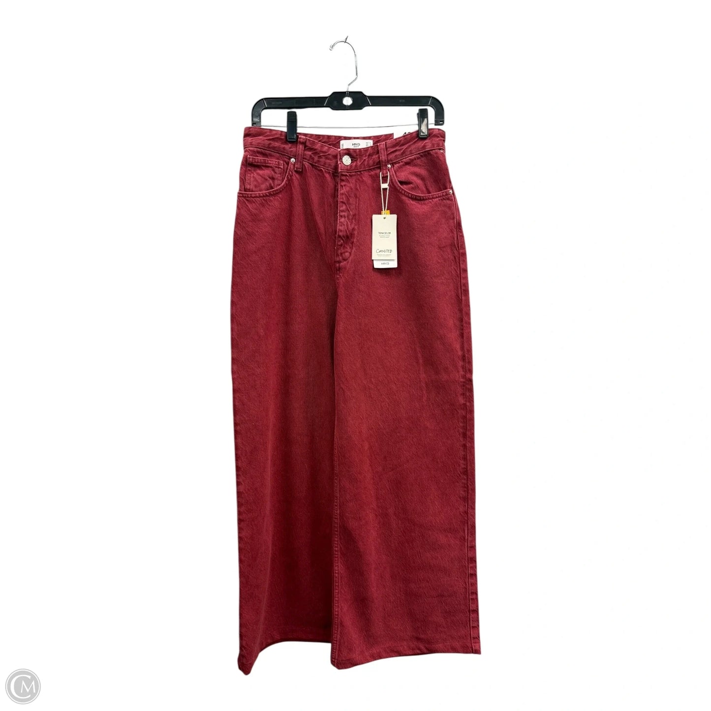 Jeans Wide Leg By Mng In Red, Size: 8