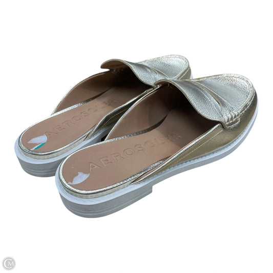 Shoes Flats By Aerosoles In Gold, Size: 8