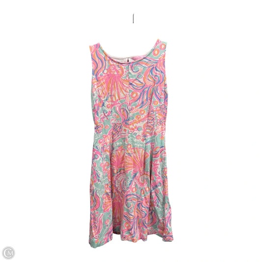 Dress Designer By Lilly Pulitzer In Green & Pink, Size: Xs