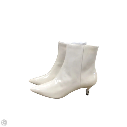 Boots Designer By Coach In Cream, Size: 9.5