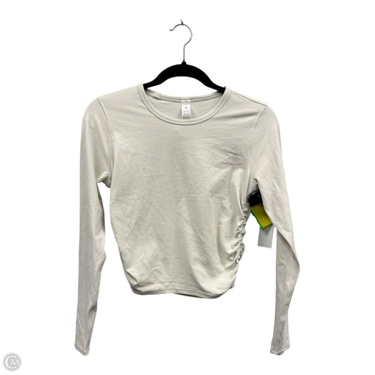 Athletic Top Long Sleeve Crewneck By Lululemon In Ivory, Size: 6