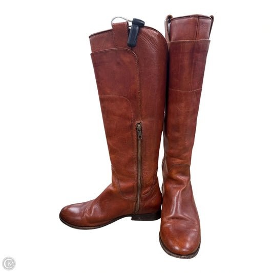 Boots Designer By Frye In Brown, Size: 7.5