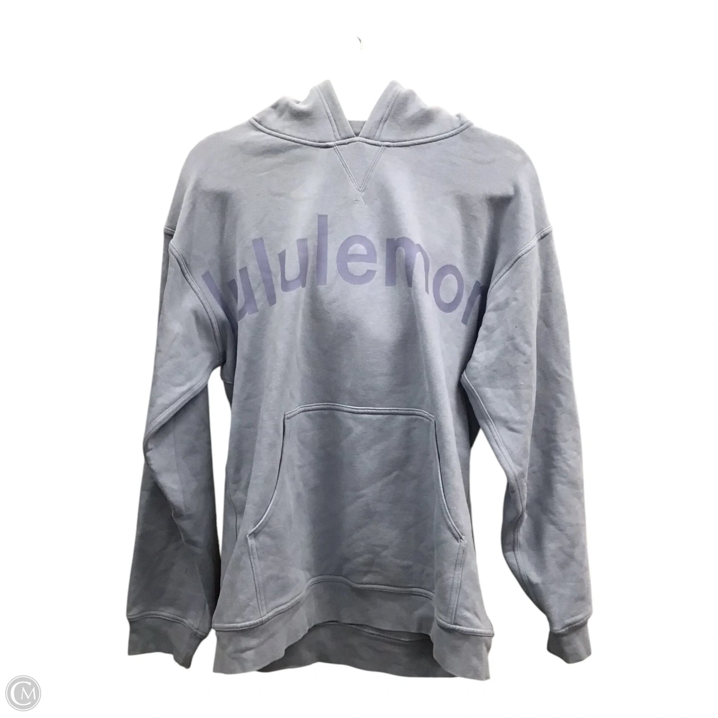 Athletic Sweatshirt Hoodie By Lululemon In Blue, Size: 10