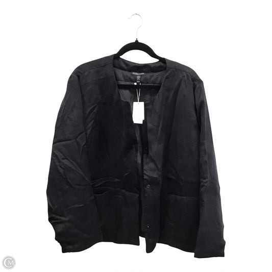 Jacket Puffer & Quilted By Eileen Fisher In Black, Size: Xl
