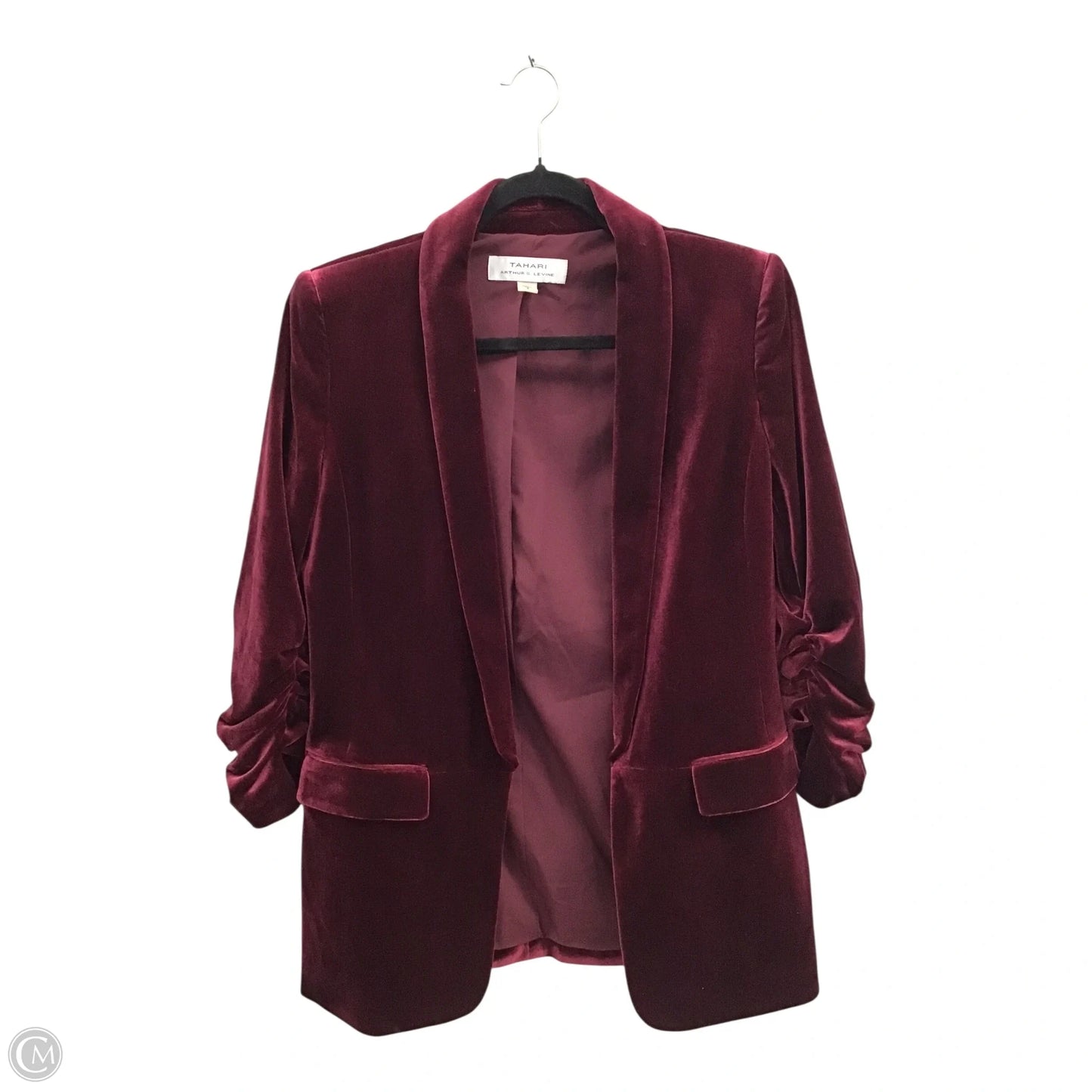 Blazer By Tahari By Arthur Levine In Maroon, Size: 8