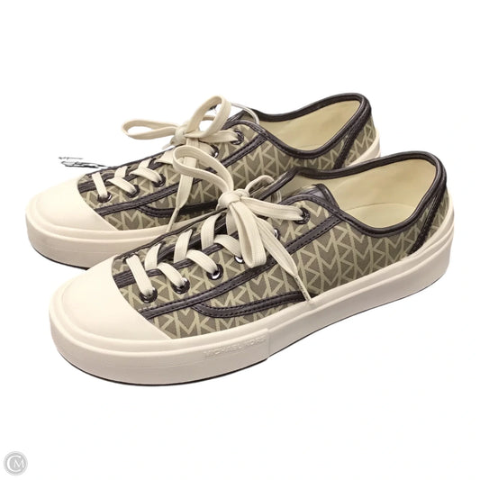 Shoes Designer By Michael Kors In Brown & Cream, Size: 9