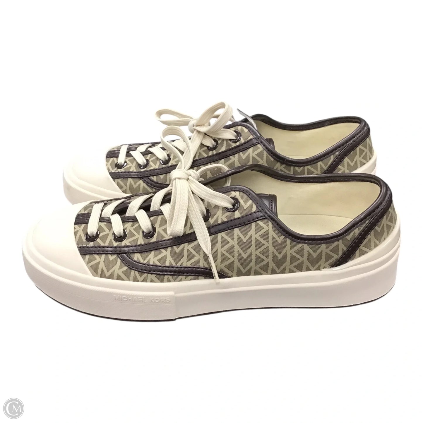 Shoes Designer By Michael Kors In Brown & Cream, Size: 9