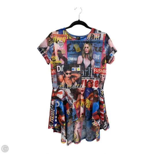 Blouse Short Sleeve By Clothes Mentor In Multi-colored, Size: 1x