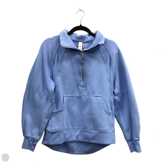 Athletic Sweatshirt Collar By Lululemon In Blue, Size: S