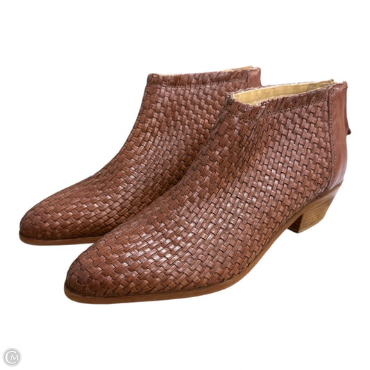 Boots Ankle Heels By Cmb In Brown, Size: 8.5