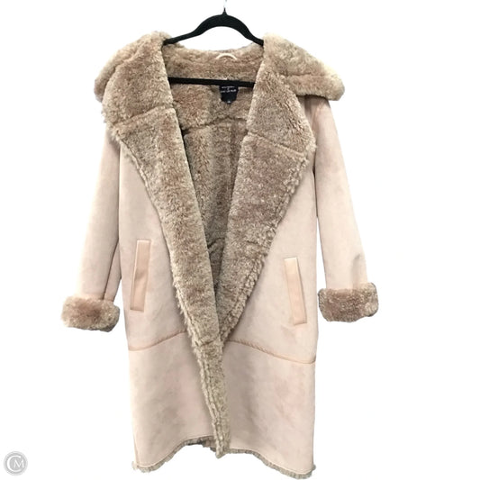 Coat Faux Fur & Sherpa By Avec Les Filles In Rose Gold, Size: L