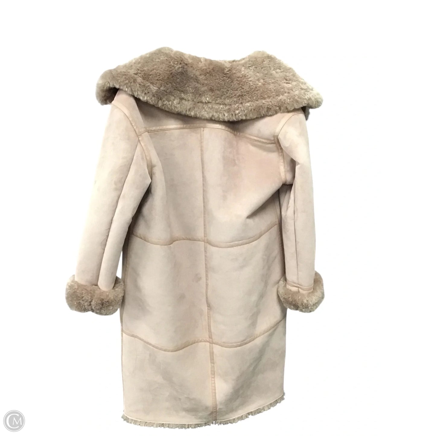 Coat Faux Fur & Sherpa By Avec Les Filles In Rose Gold, Size: L