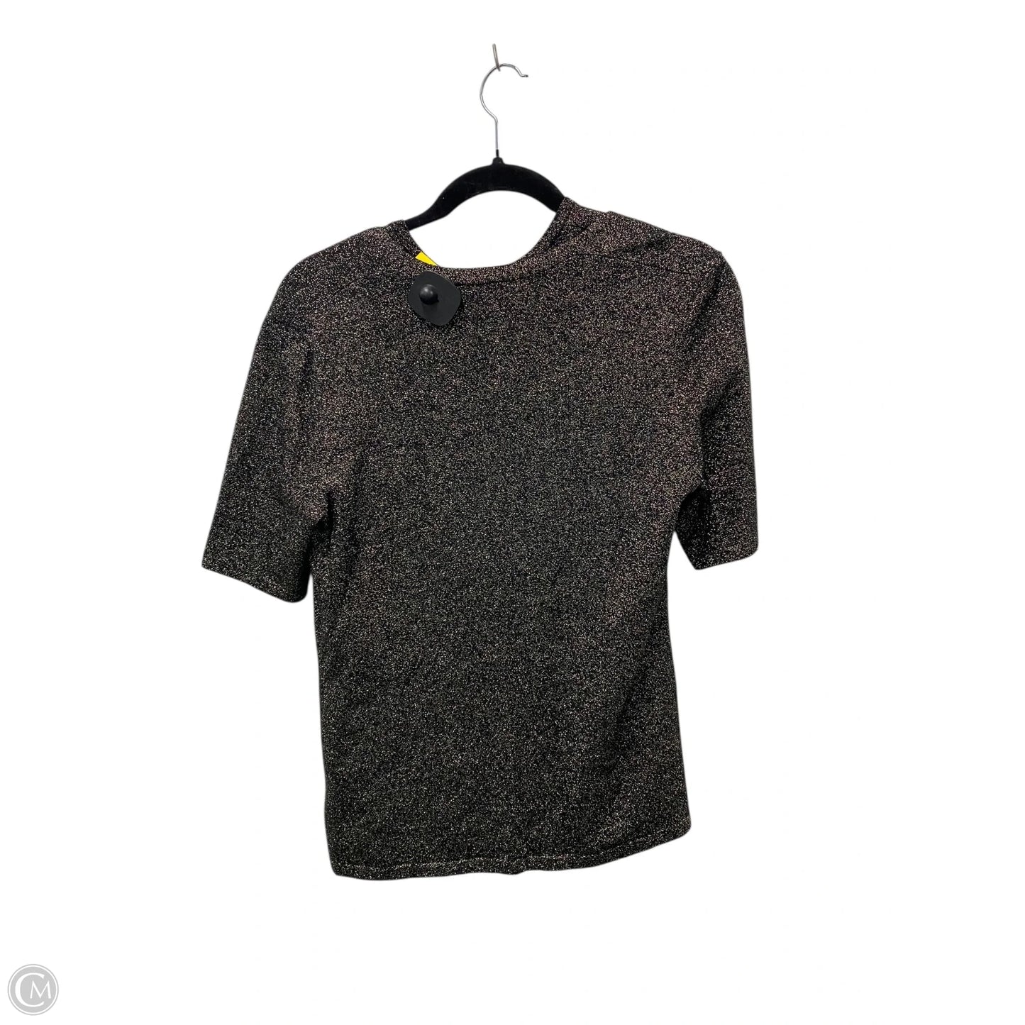 Sweater 2pc By Carmen Marc Valvo In Black & Gold, Size: M