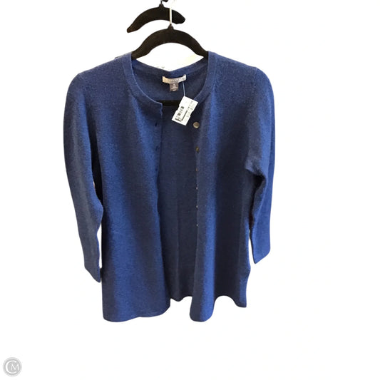 Sweater Cardigan Cashmere By Charter Club In Navy, Size: M