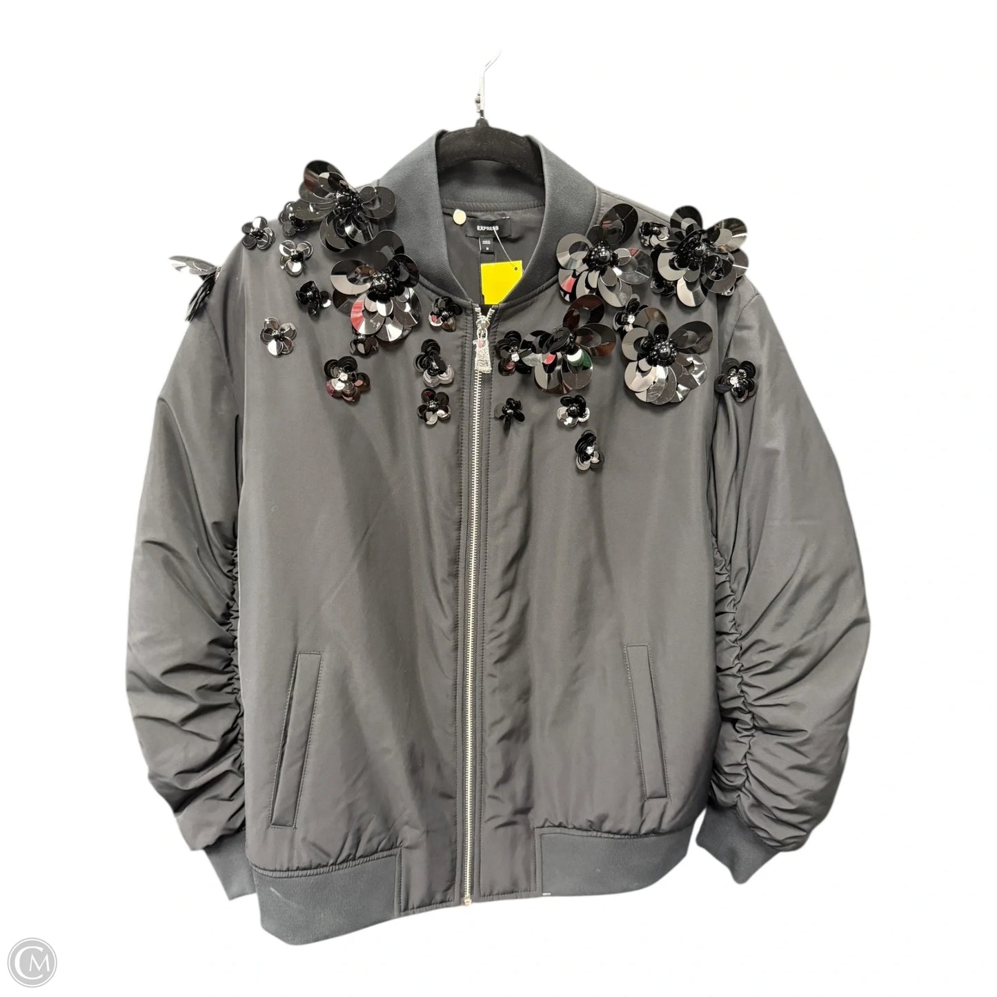 Jacket Puffer & Quilted By Express In Black, Size: M