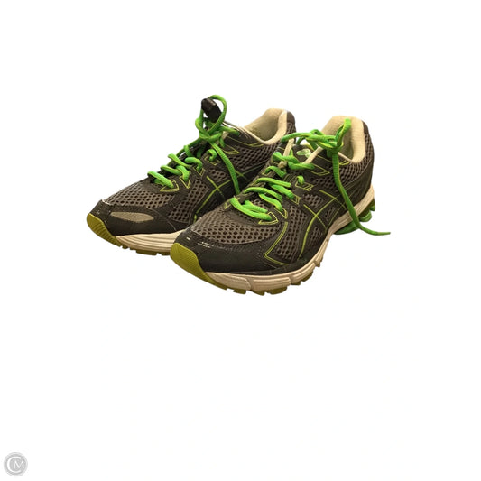 Shoes Athletic By Asics In Green & Grey, Size: 6