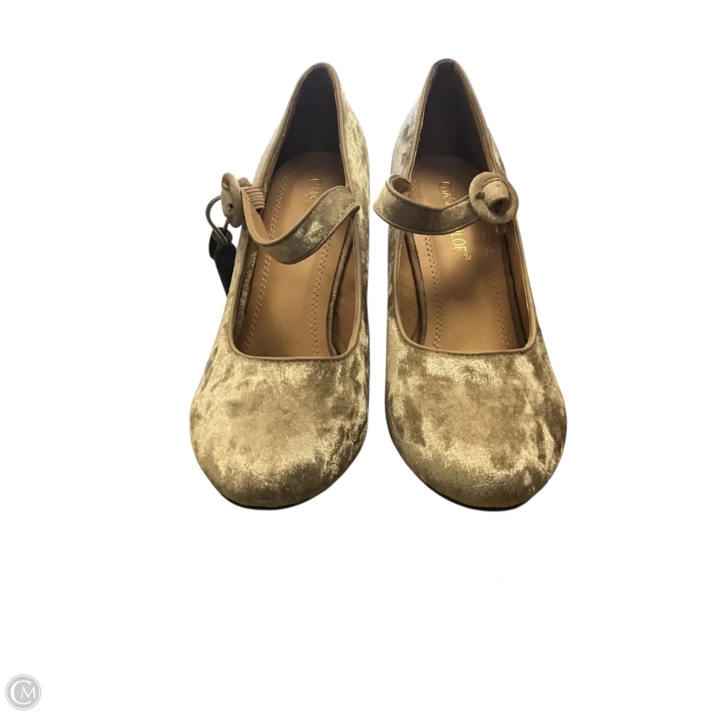 Shoes Heels Block By Clothes Mentor In Cream, Size: 9