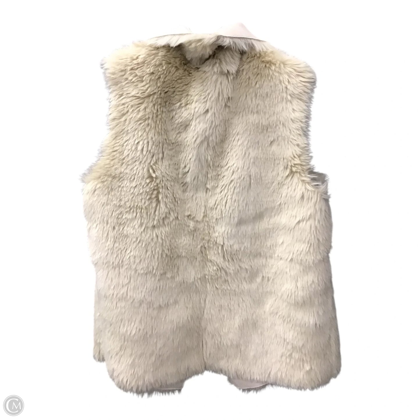 Vest Faux Fur & Sherpa By Clothes Mentor In Cream, Size: S