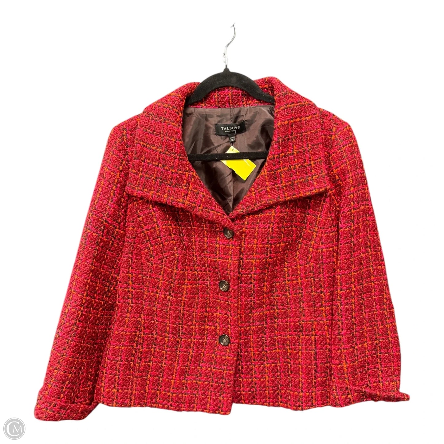 Blazer By Talbots In Orange & Red, Size: 14p