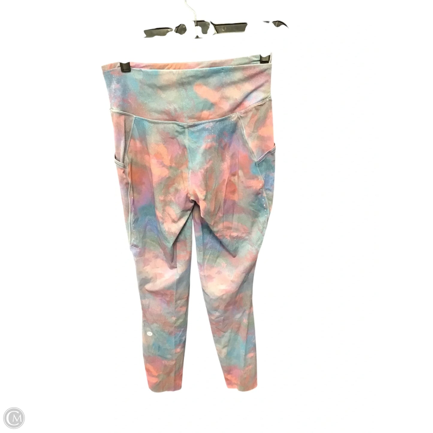 Athletic Leggings By Lululemon In Blue & Pink, Size: 8