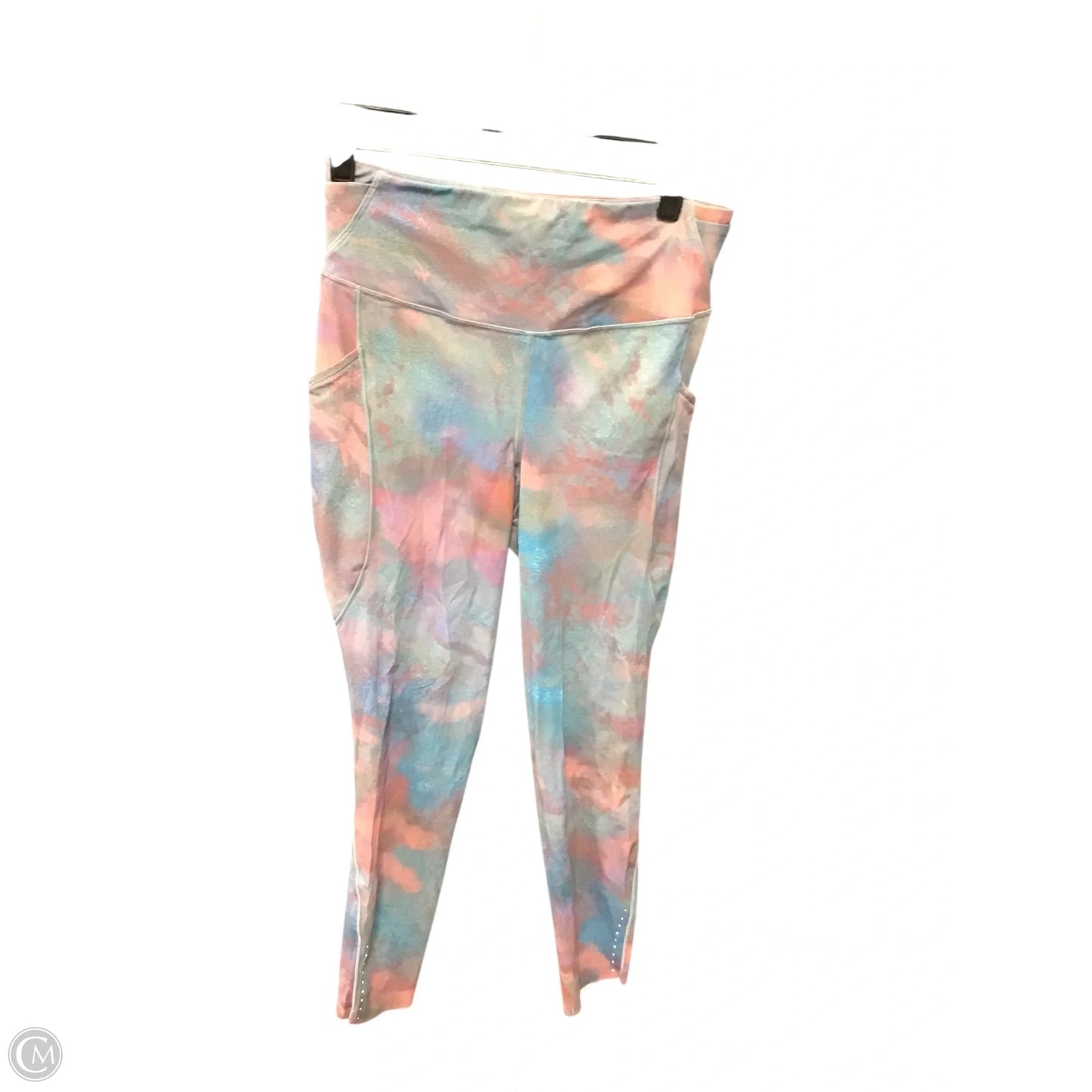 Athletic Leggings By Lululemon In Blue & Pink, Size: 8