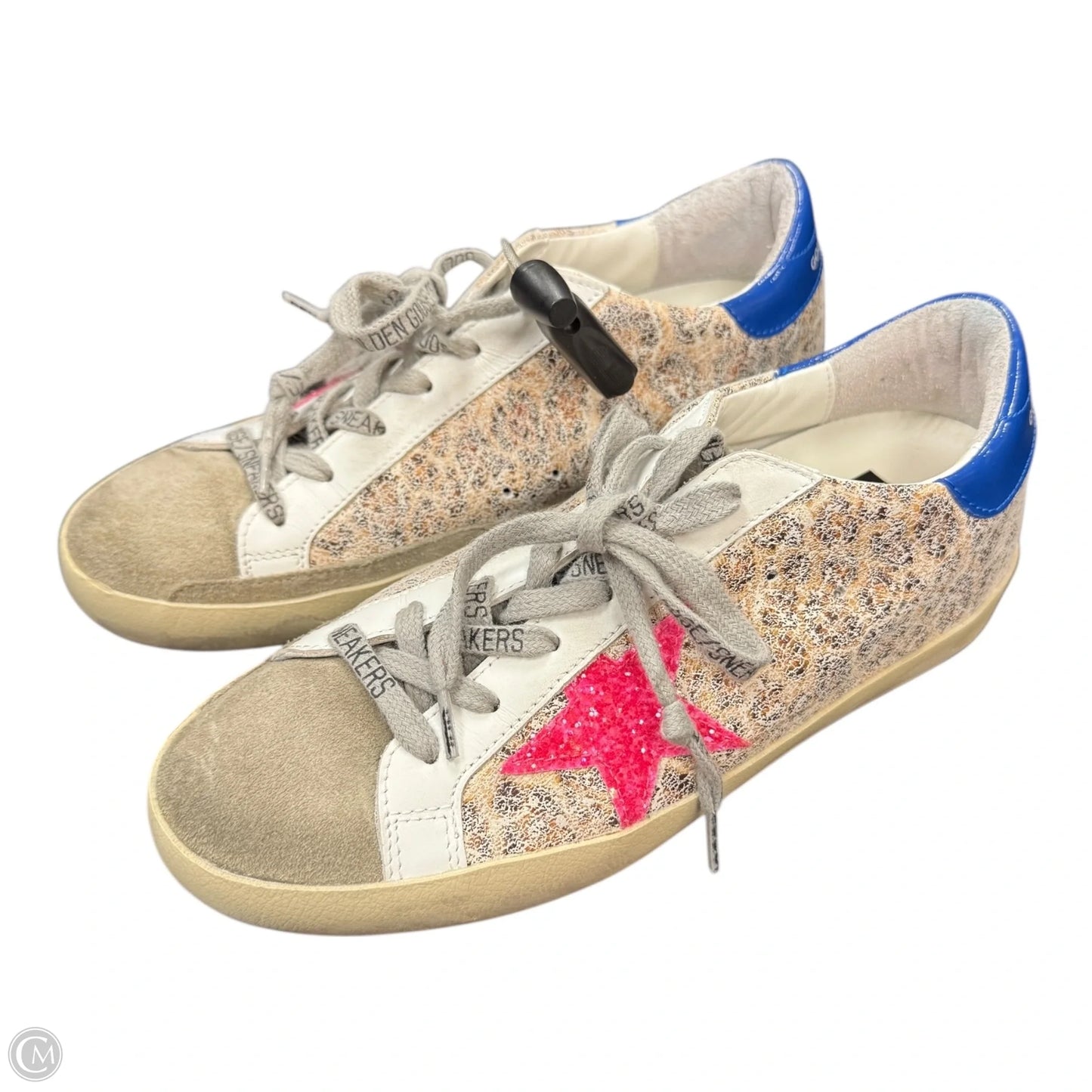 Shoes Luxury Designer By Golden Goose In Blue & Pink, Size: 6.5