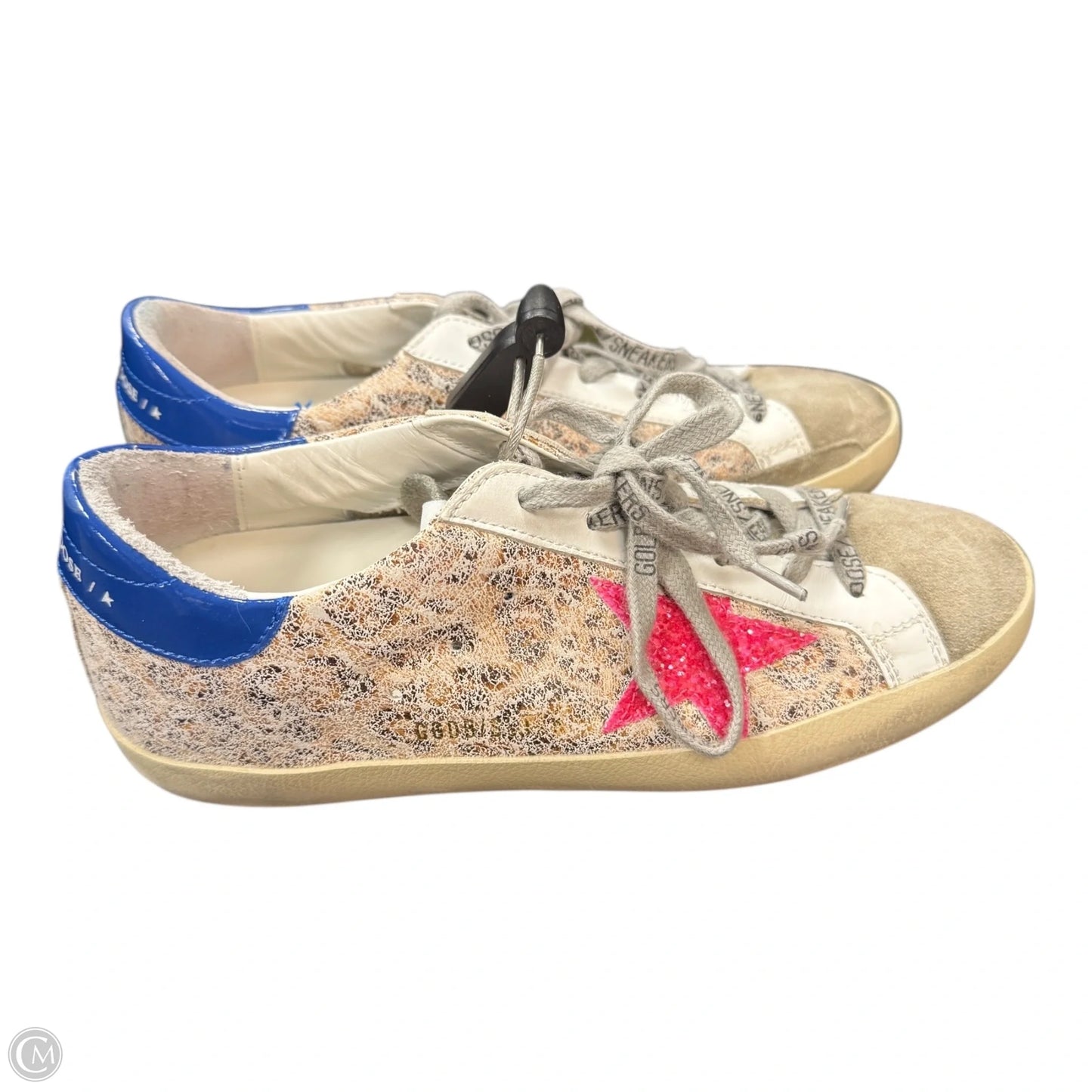Shoes Luxury Designer By Golden Goose In Blue & Pink, Size: 6.5