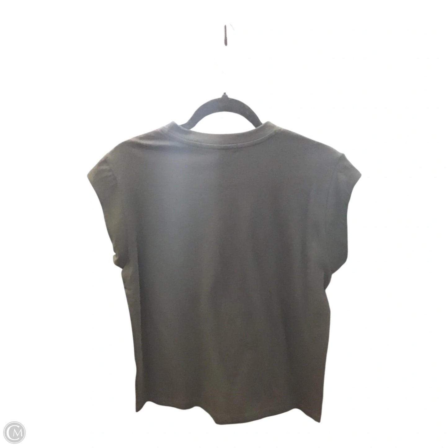 Top Short Sleeve By Clothes Mentor In Black & Silver, Size: M