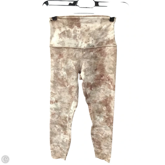 Athletic Leggings By Lululemon In Tie Dye Print, Size: 4