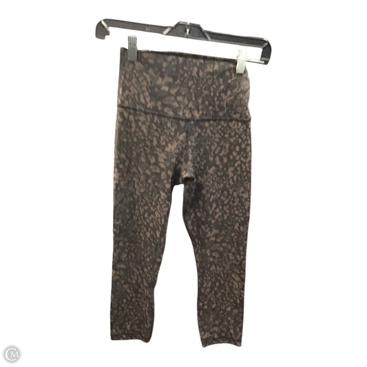 Athletic Leggings Capris By Lululemon In Brown & Grey, Size: 4