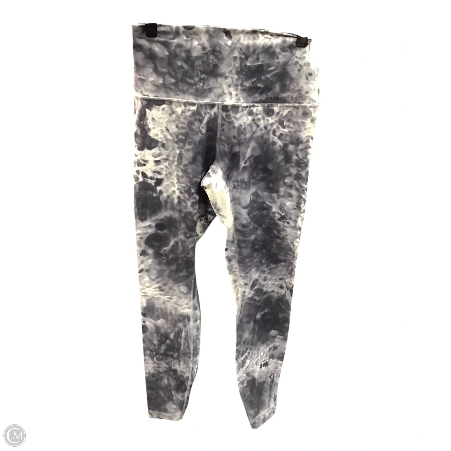 Athletic Leggings By Lululemon In Grey & White, Size: 4