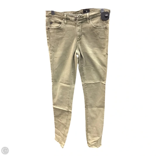 Jeans Skinny By Ag Jeans In Green, Size: 2