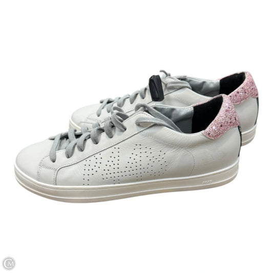 Shoes Sneakers By P448 In Pink & White, Size: 10.5