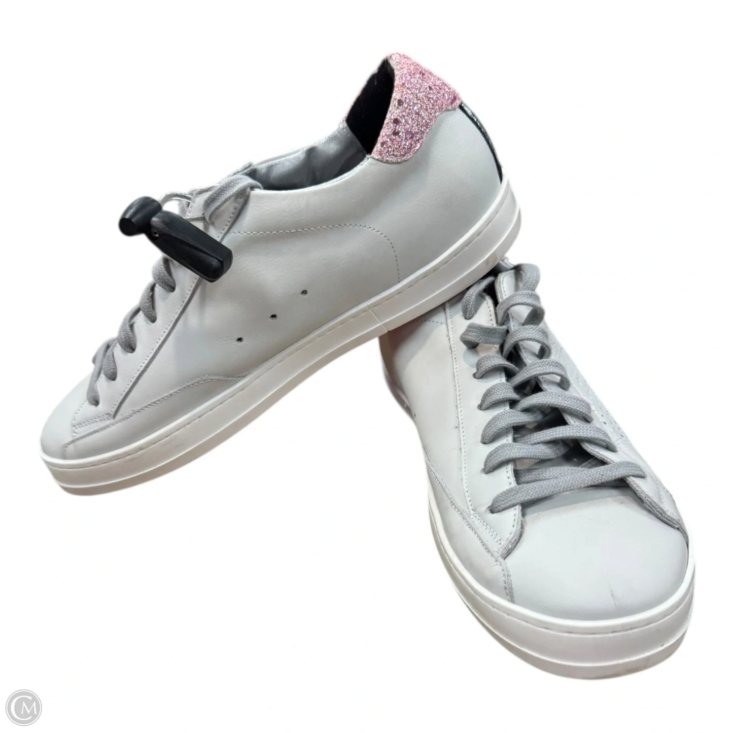 Shoes Sneakers By P448 In Pink & White, Size: 10.5
