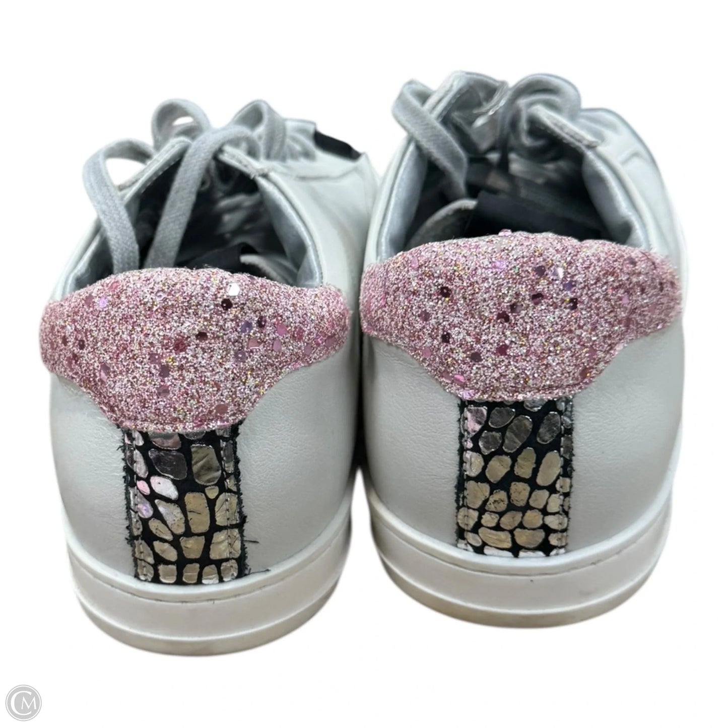Shoes Sneakers By P448 In Pink & White, Size: 10.5