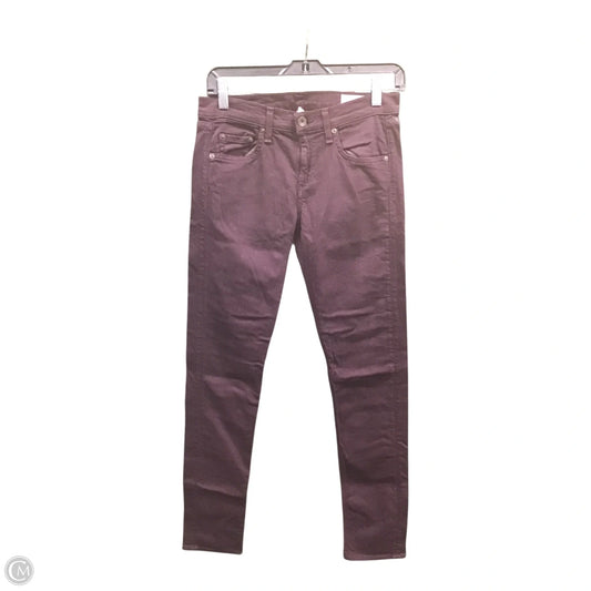Jeans Skinny By Rag And Bone In Purple, Size: 2
